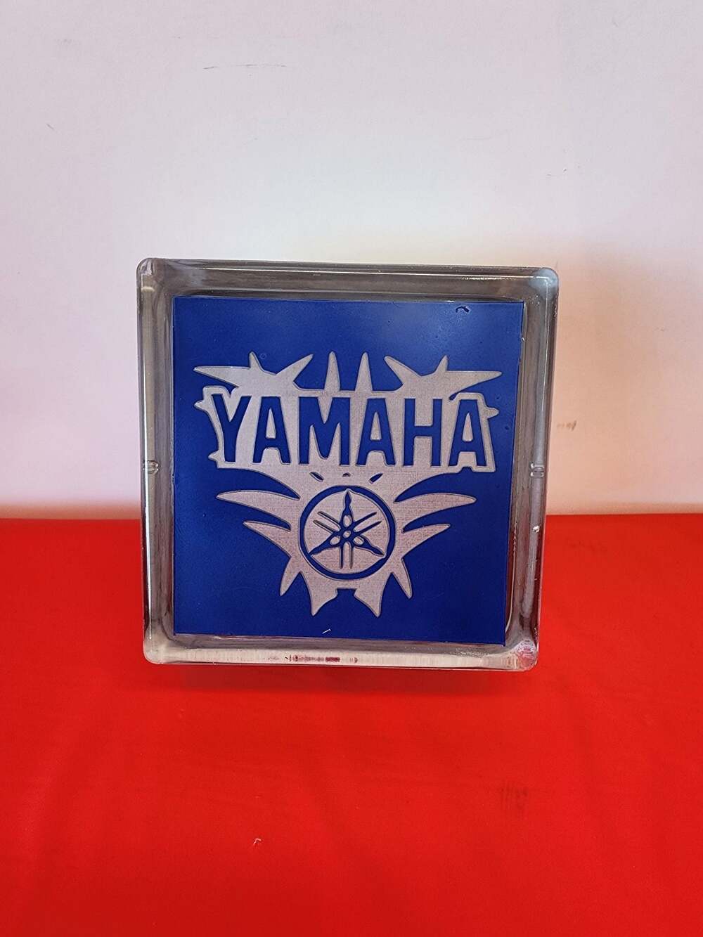 Custom Yamaha Logo Decorative Glass Block Paperweight